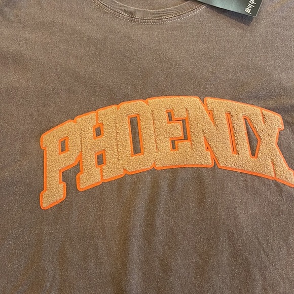 NWT Nasty Gal Phoenix Oversized TShirt Chocolate Color - Picture 4 of 5